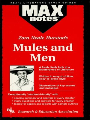 cover image of Mules and Men: MAXNotes Literature Guide